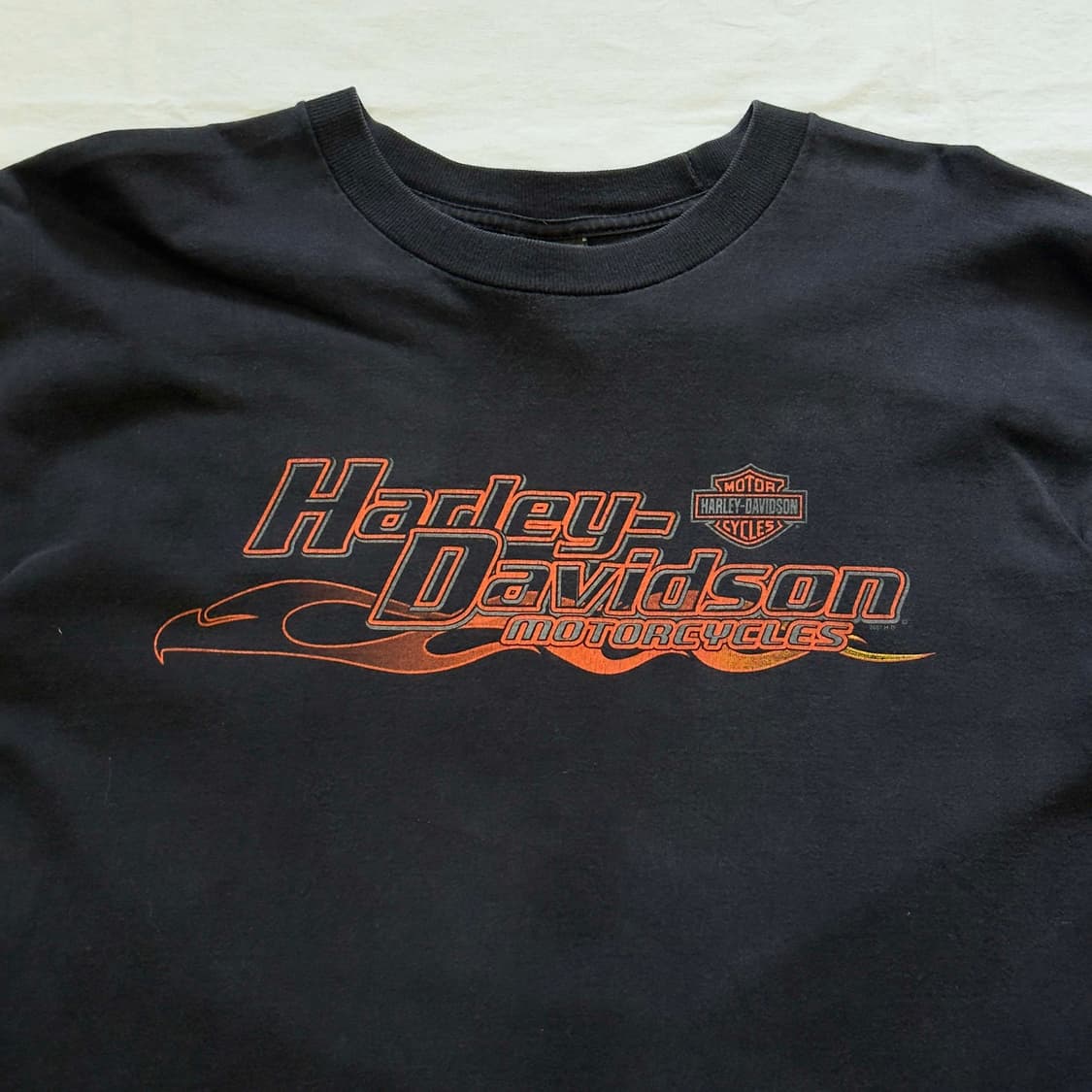 00s 할리데이비슨 플레임 롱슬리브 긴팔 티셔츠 USA 상품이미지2