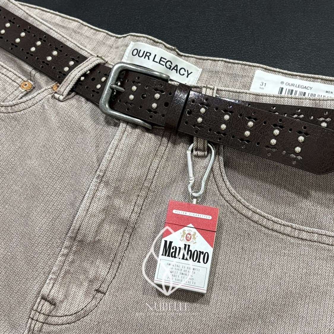 🌗 Ethnic punched belt / 에스닉 펀칭 스터드 벨트 상품이미지3