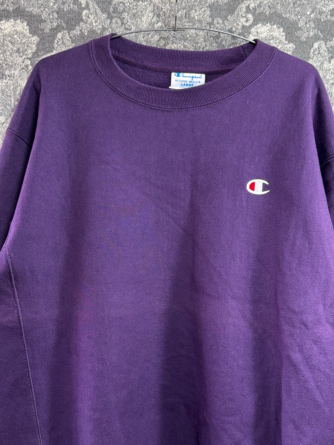 champion reavers weave 챔피온 리버스위브 퍼플 맨투맨 상품이미지3