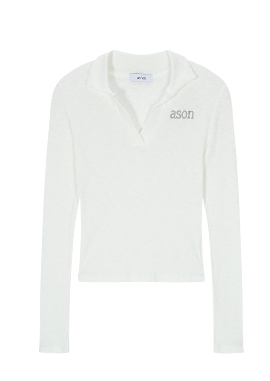 Ason IVY COLLAR LONG SLEEVE / WHITE 상품이미지1