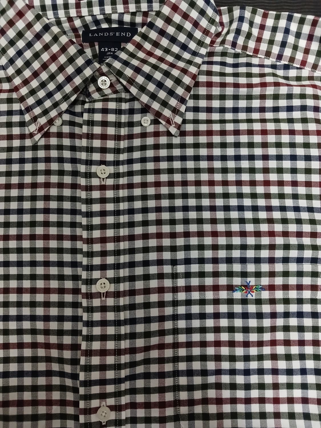 Lands' end 체크 셔츠 상품이미지2