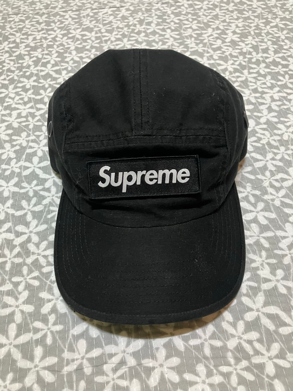 슈프림 밀리터리 캠프캡 블랙 23ss 상품이미지1