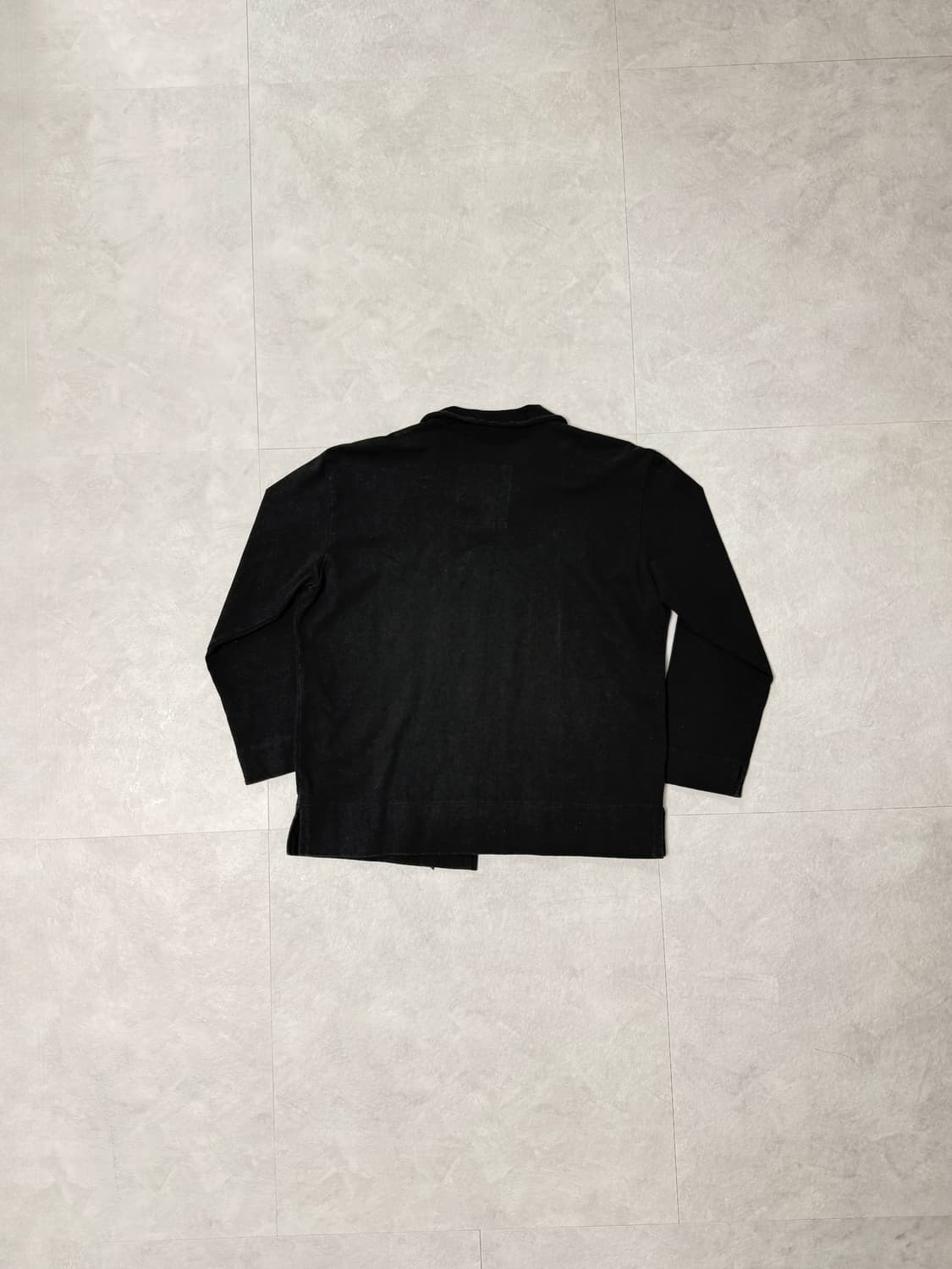 Y's 요지 야마모토 코튼 테일러드 자켓 블랙 상품이미지2