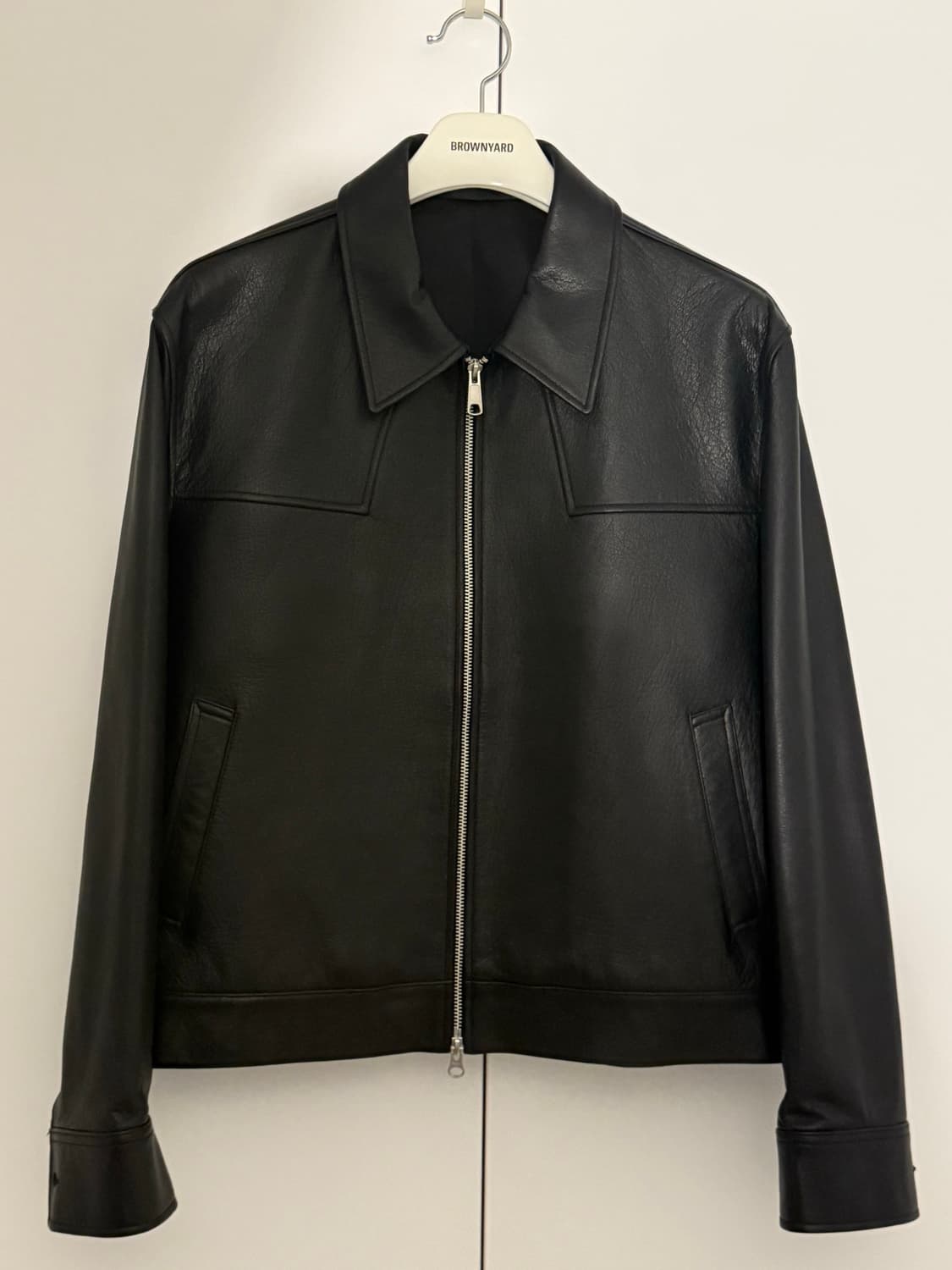 브라운야드 25FW 레더 블루죵 상품이미지5