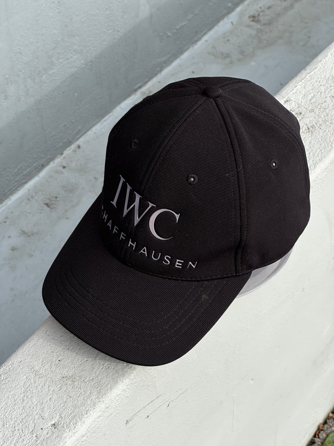 [F] IWC 샤프하우젠 로고 블랙 볼캡 모자 상품이미지2