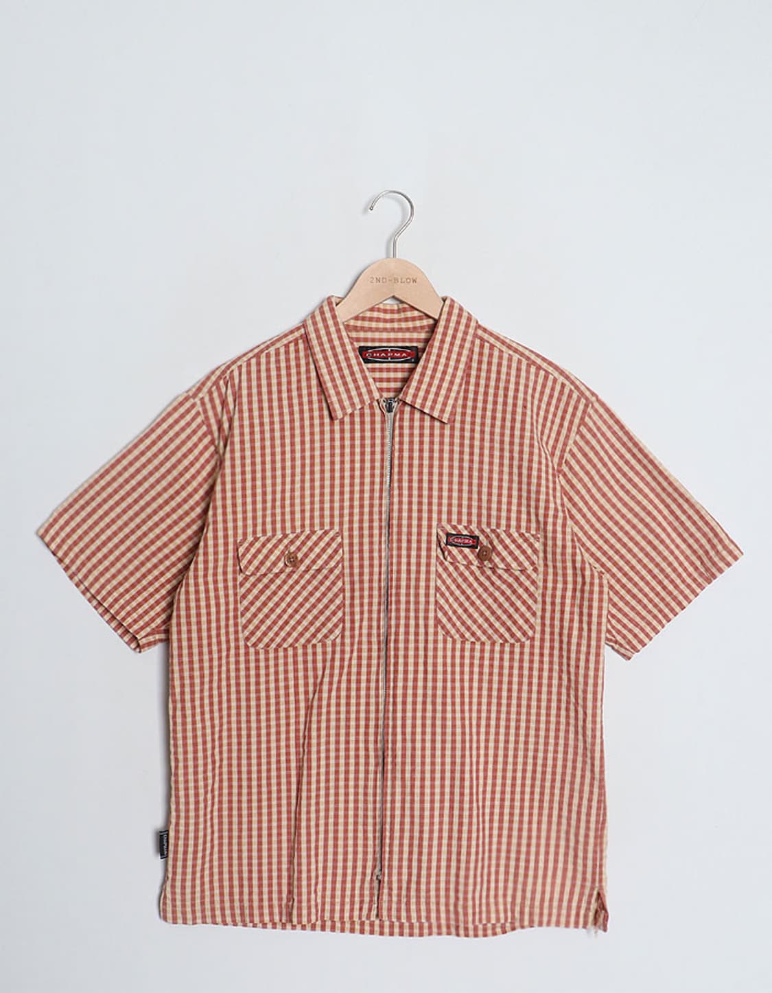 CHAPMAN Check Zip Shirts 상품이미지1