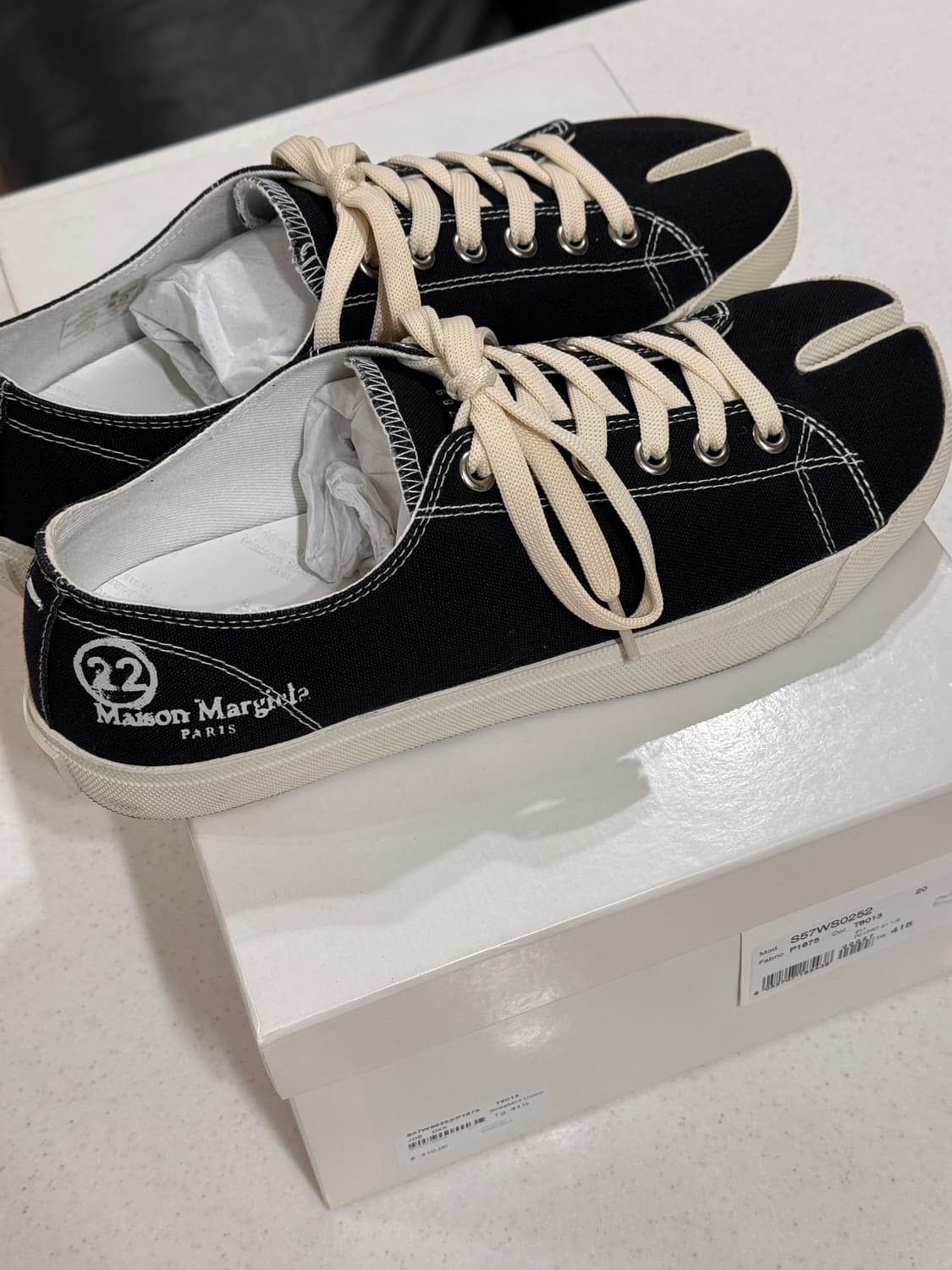 메종 마르지엘라 타비 로우 블랙 상품이미지5