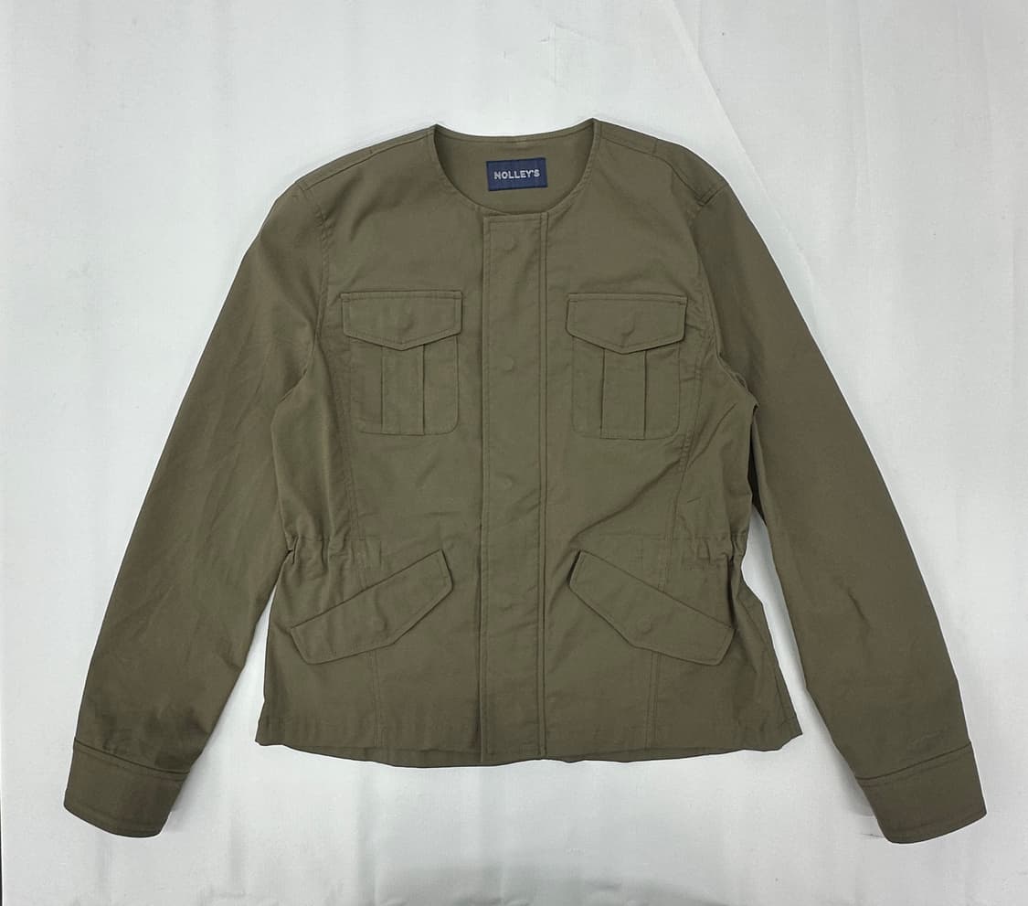 NOLLEY’S 카키 허리라인 자켓 히피 베이직 그런지 보헤미안 상품이미지2