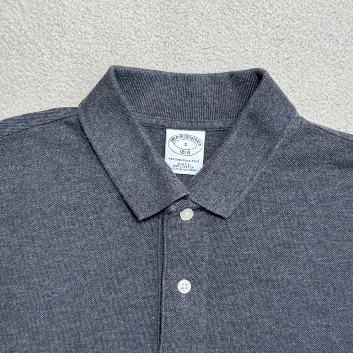 BROOKS BROTHERS PK 반팔 그레이 S 상품이미지3