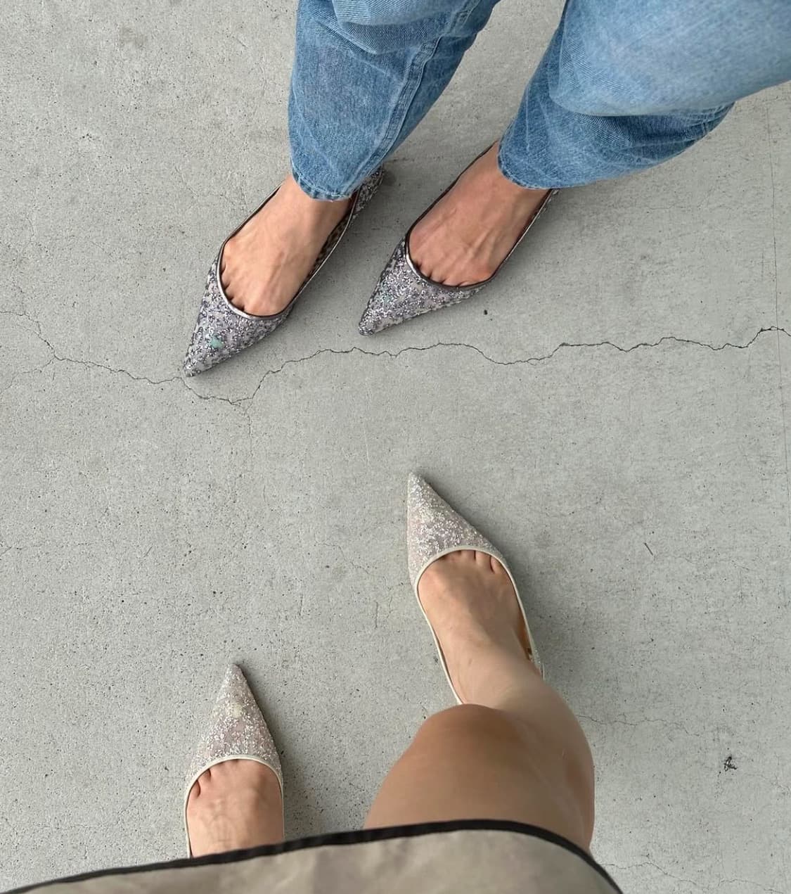 송리나 제작 골즈 글리터 메쉬 슈즈 225 상품이미지2