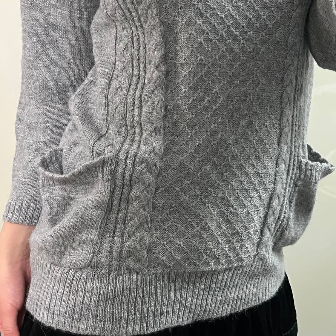 7부소매 모리걸 포켓 니트 상품이미지2