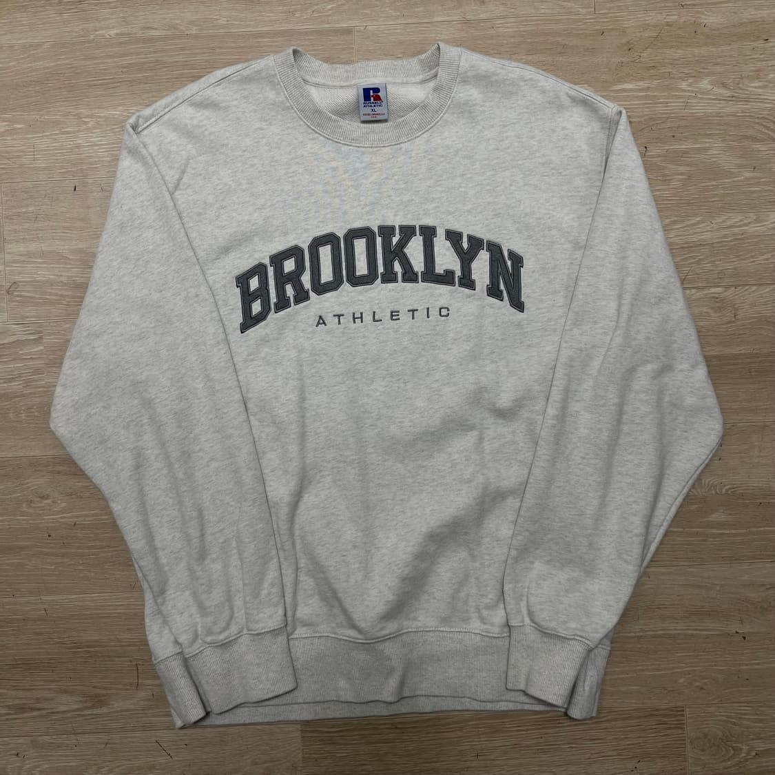 러셀 애슬레틱 브루클린 아치 로고 맨투맨 티셔츠 [그레이] XL/105 상품이미지1