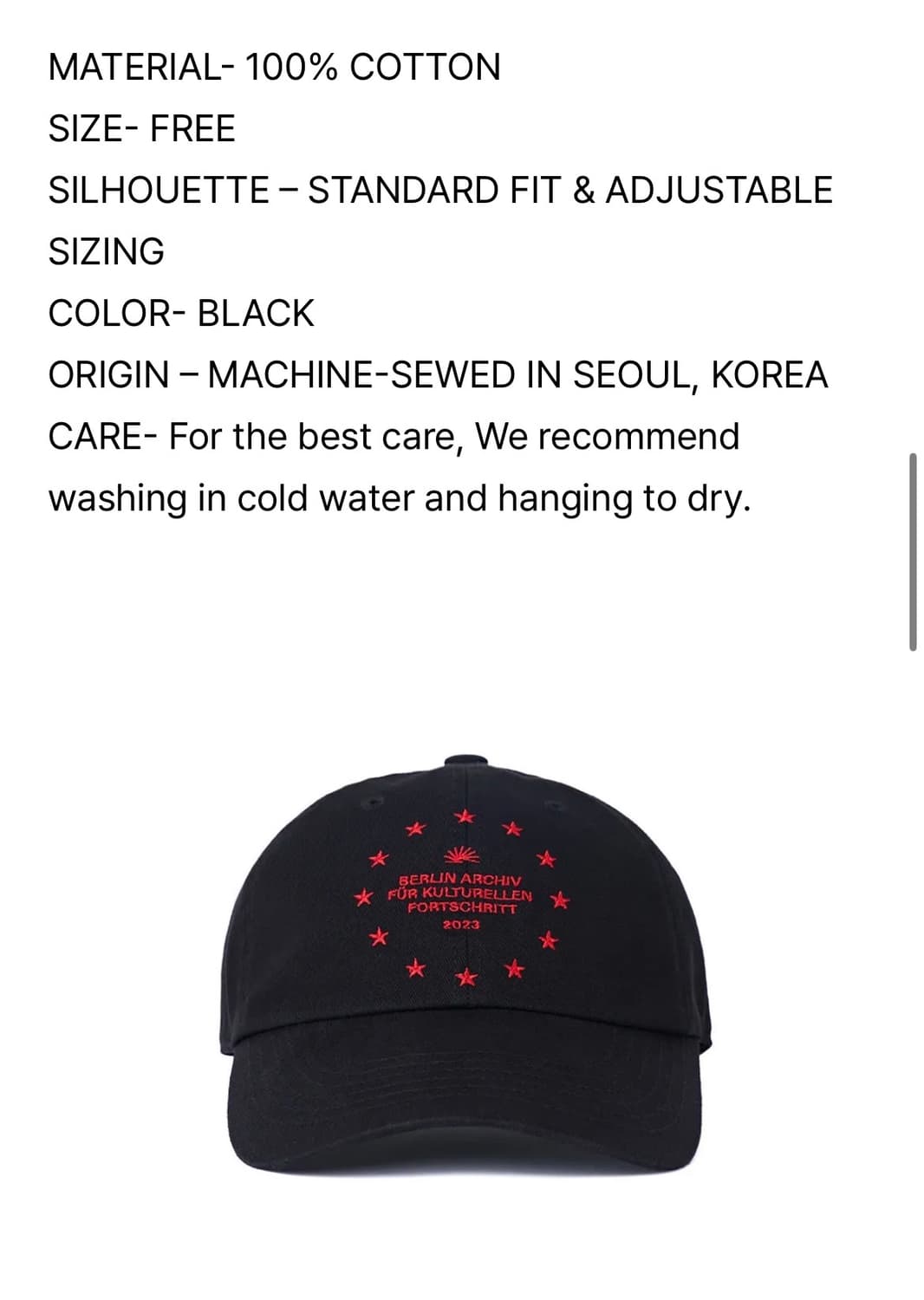 베를린포토북디스트리뷰션 ARCHIV SYMBOL 001 Cap 상품이미지4