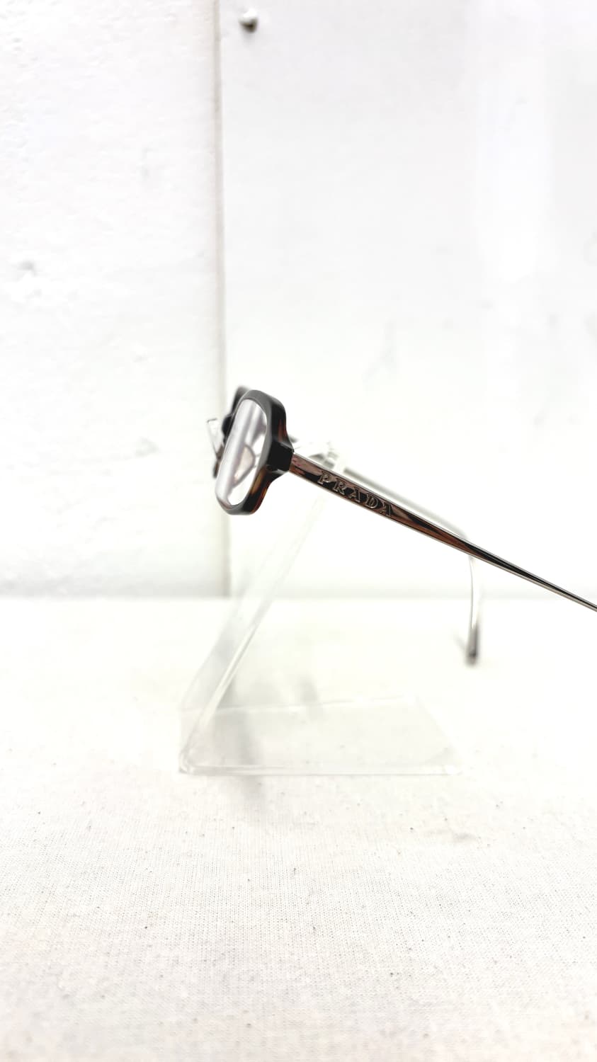 PRADA logo temple slim rectangle eyewear 상품이미지4
