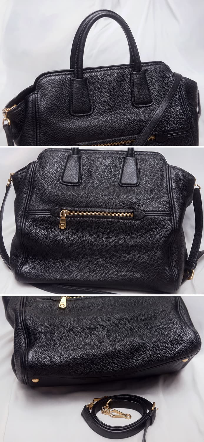 미우미우 (miu miu) 비텔로 카리브 금장 블랙 2웨이 빅토트.숄더백 상품이미지6