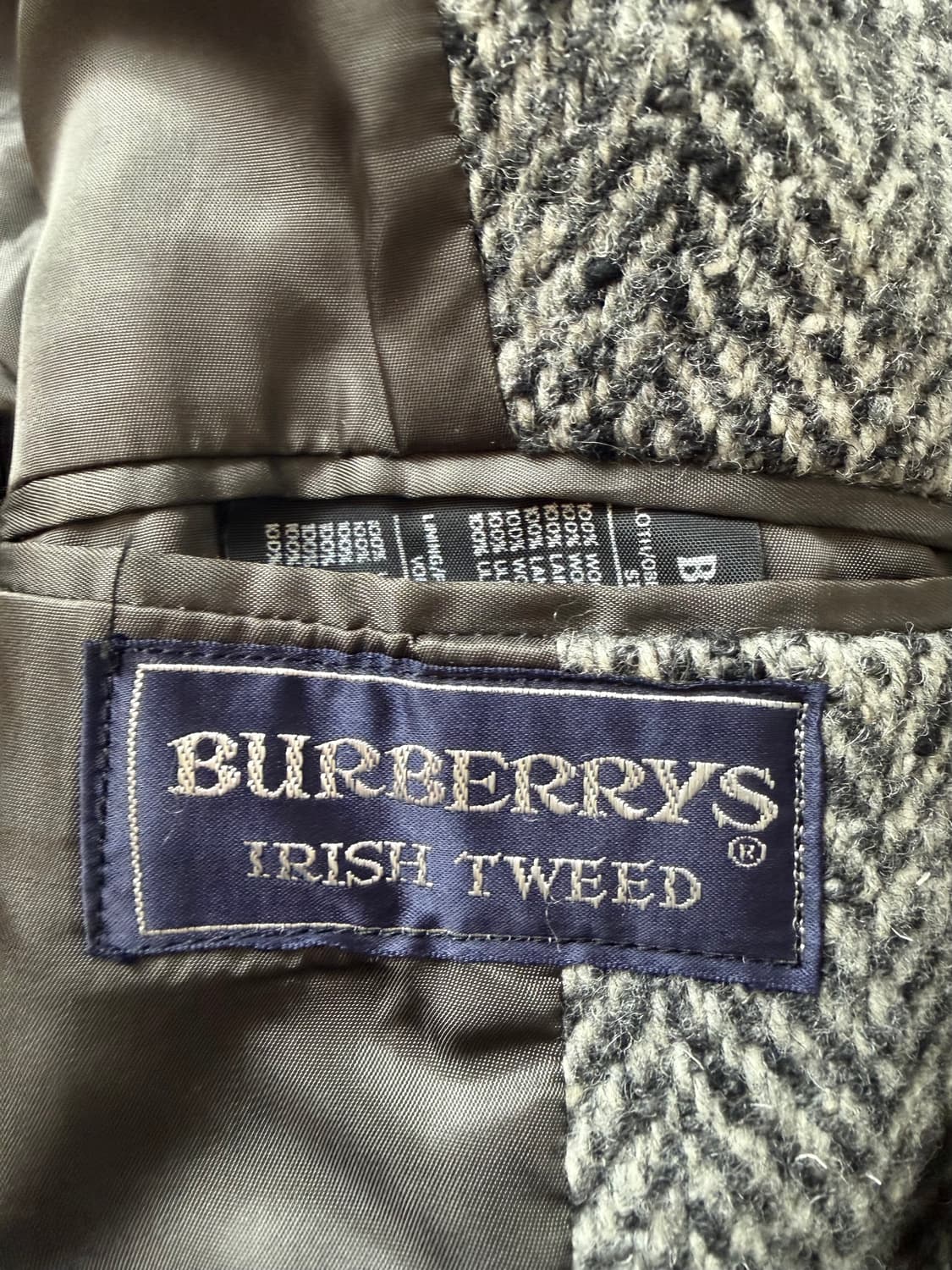 빈티지 버버리 아이리쉬 트위드 코트 상품이미지5