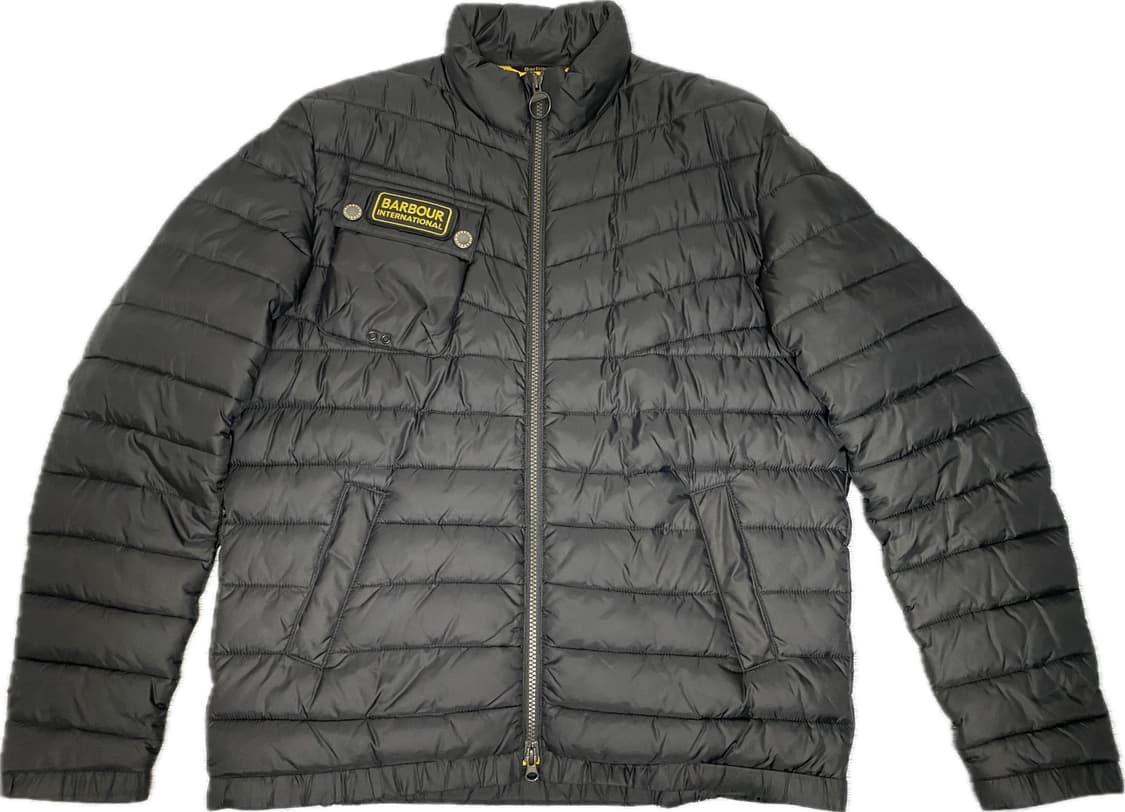 바버 인터네셔널 퀼팅 경량패딩 블랙 L 상품이미지1