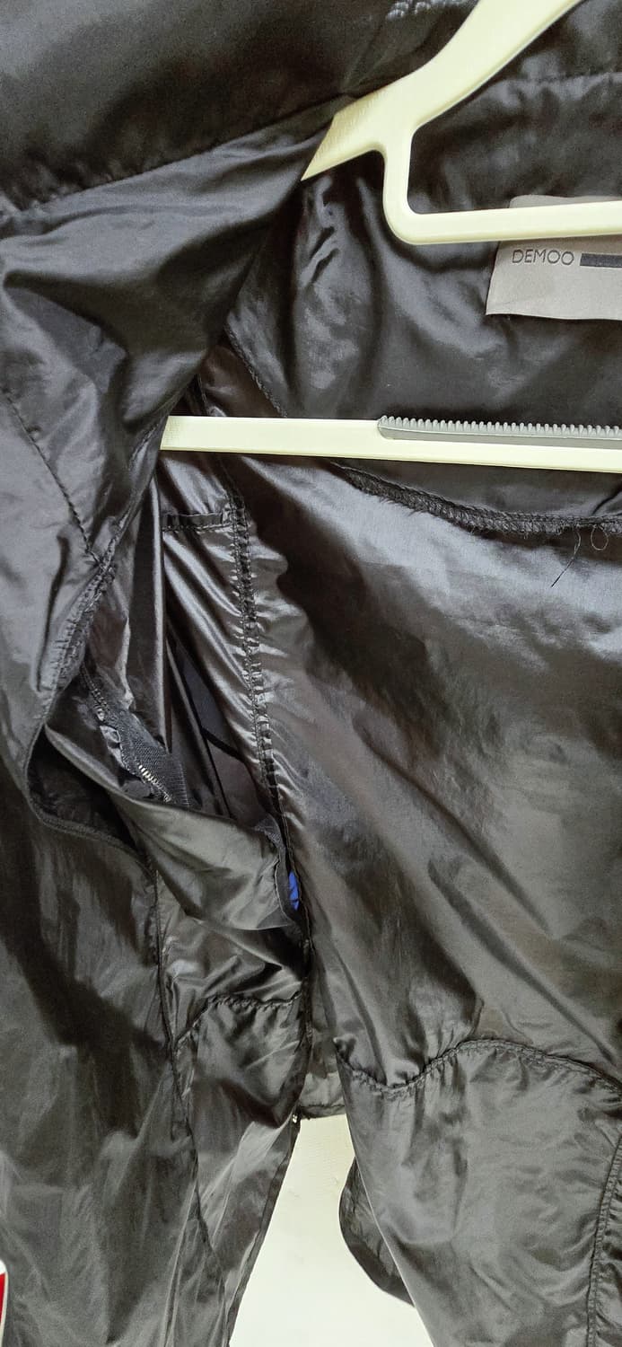 상태최상) 데무 demoo/88-94-165/66사이즈/블랙 후드 바람막 상품이미지5