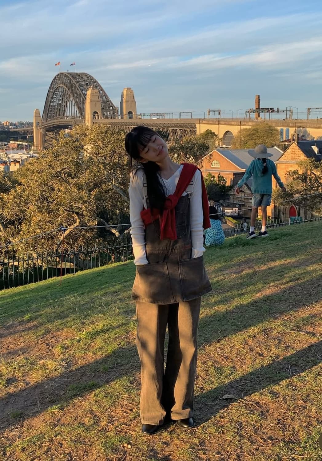 썸웨어버터 빈티지 콤비 오버롤 빈티지 브라운 상품이미지2