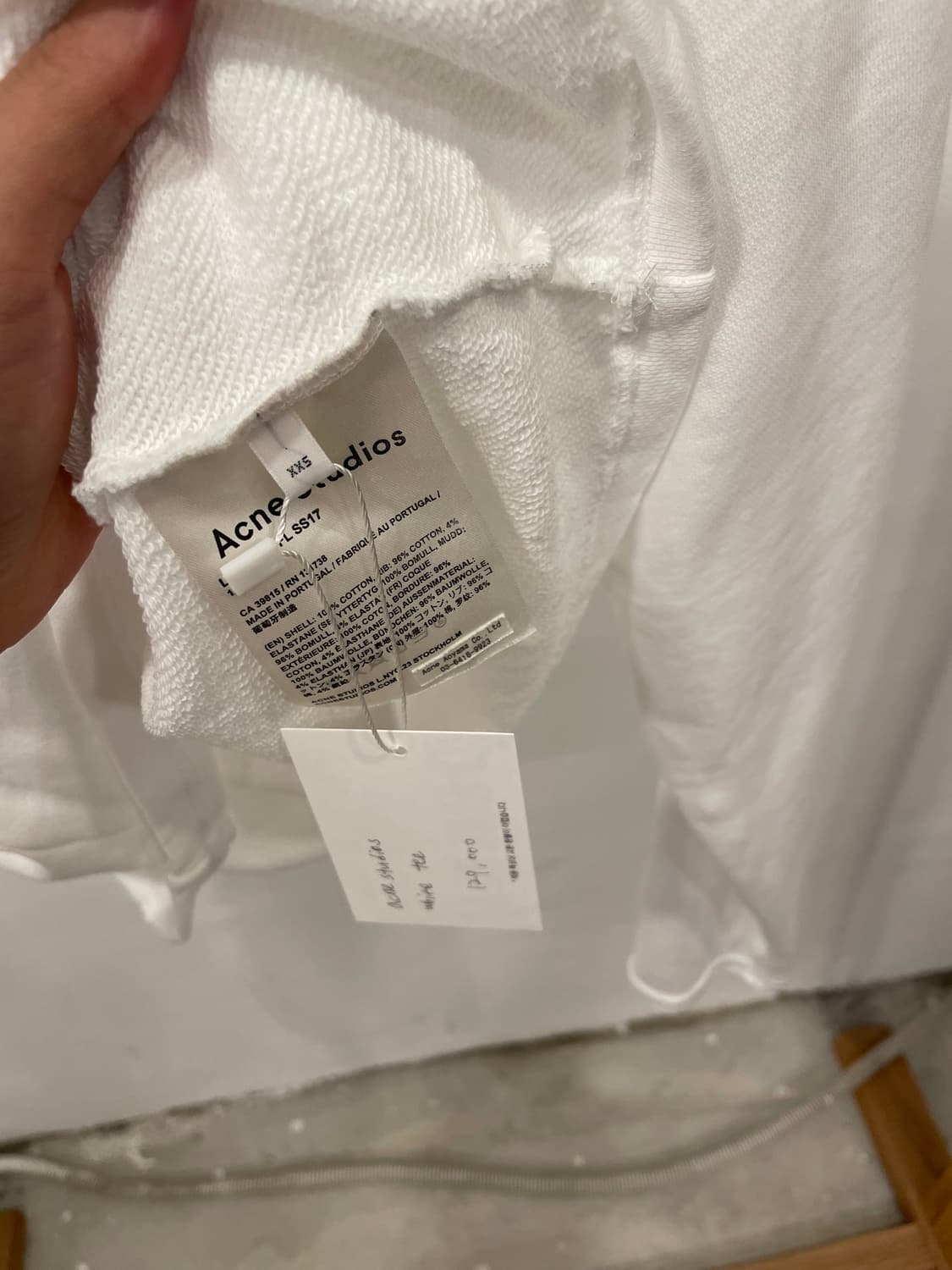 acne studios white tee 상품이미지3