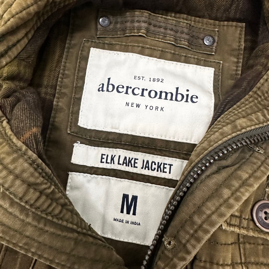 아베크롬비 밀리터리 필드 야상 점퍼 자켓 M 상품이미지4