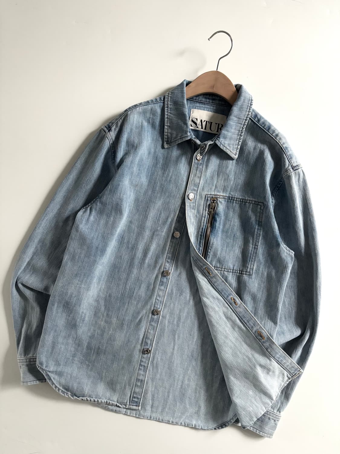Satur 새터 데님 셔츠자켓 상품이미지3