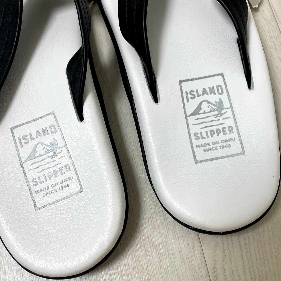 아일랜드/ 화이트 블랙 레더 슬리퍼/ 9 상품이미지3