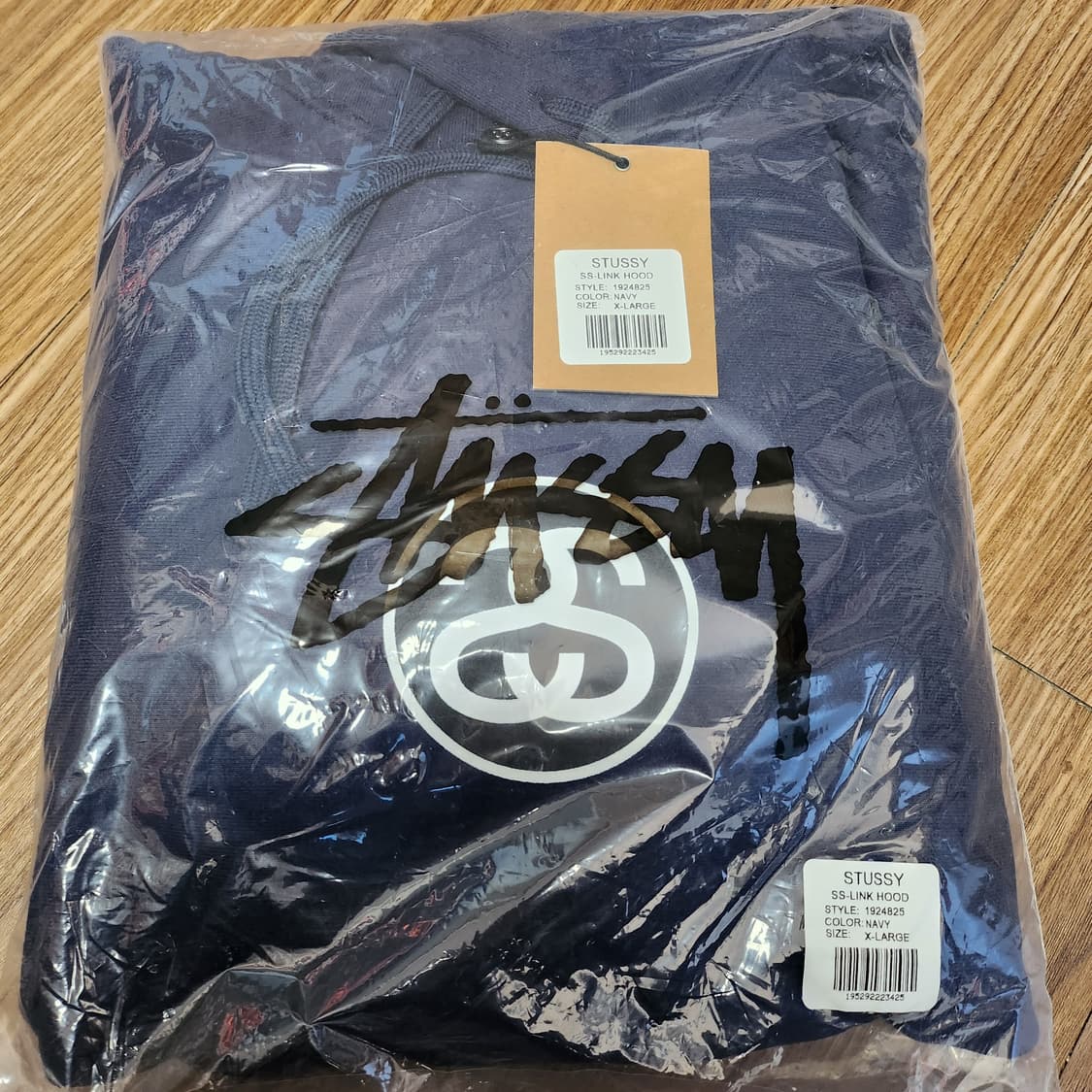 (새상품) 스투시 SS 링크 후드 네이비 상품이미지4