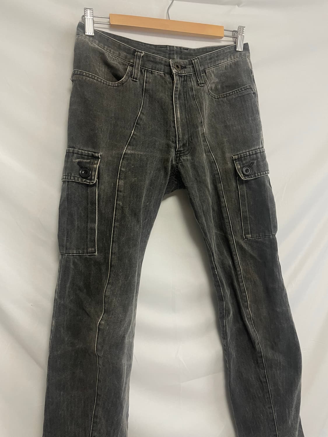 빈티지 블랙 포켓 디테일 팬츠 상품이미지6