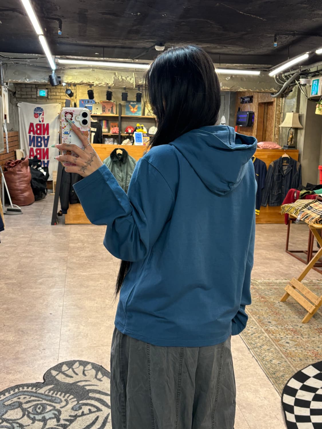 이미스 블루 후드티 #csz4275 상품이미지5