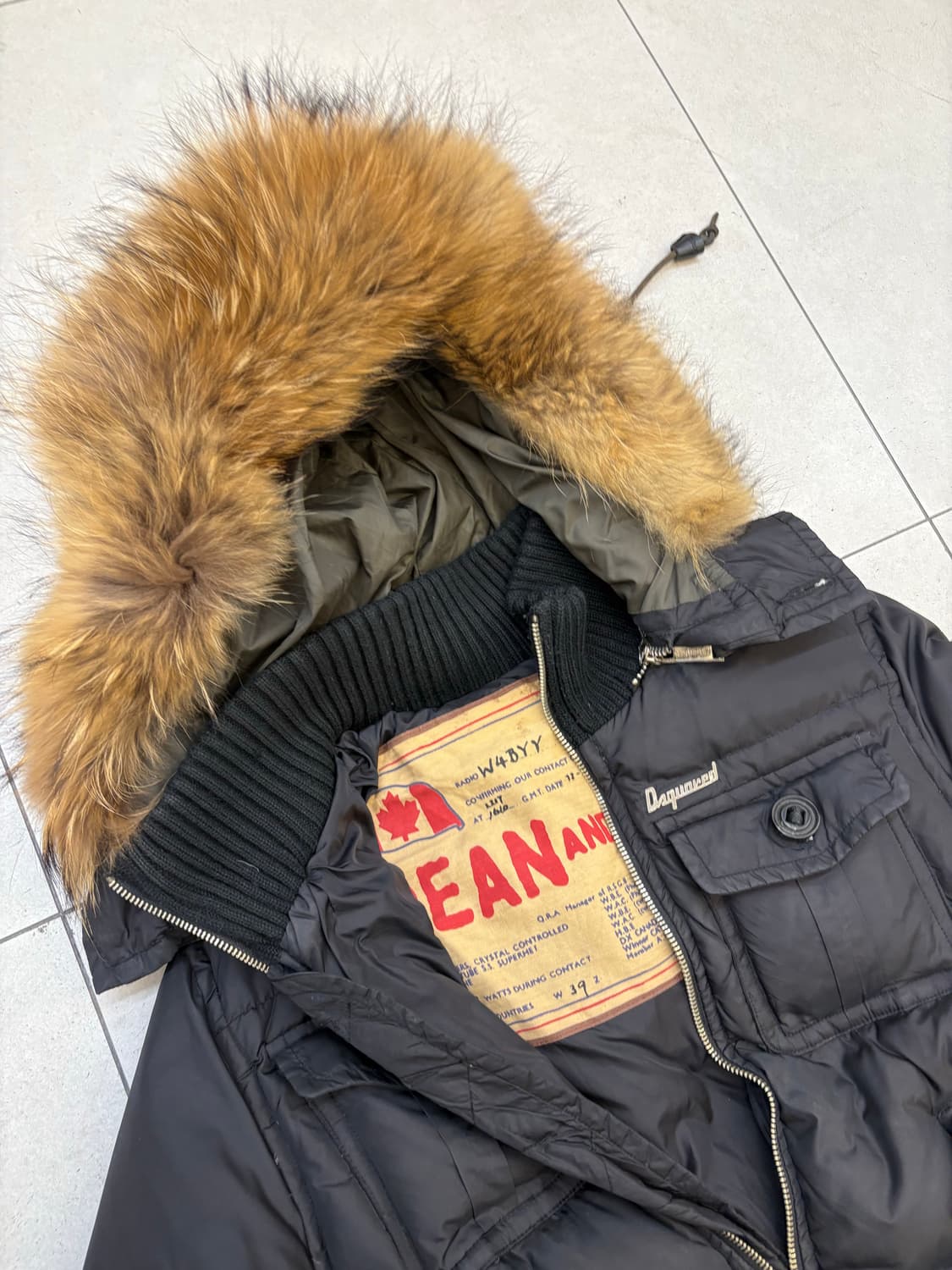 디스퀘어드 라쿤퍼 패딩 상품이미지3