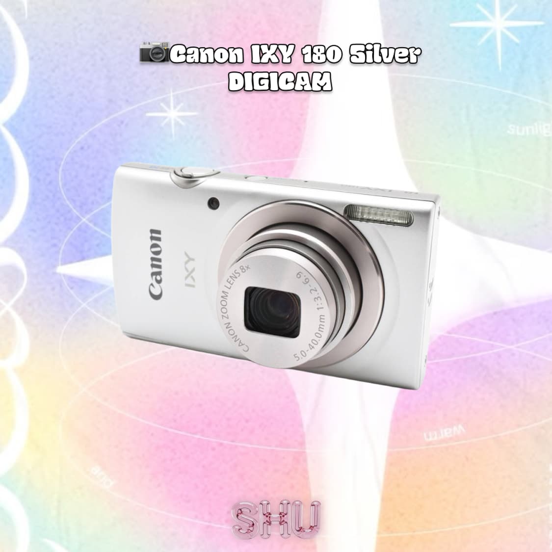 캐논 익시 IXY 180 빈티지 레트로 디지털 카메라 실버 상품이미지4