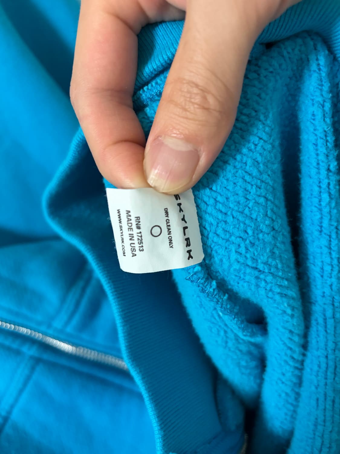 skylrk 후드 집업 블루 L  [교환,판매] 상품이미지5