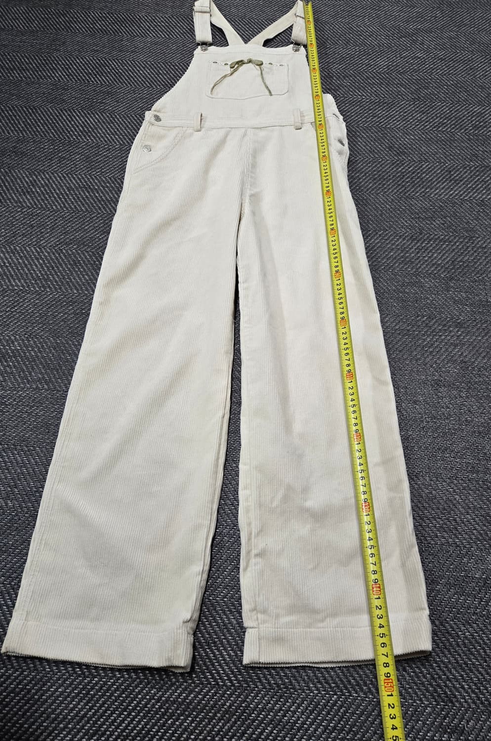 마가린핑거스 리본 코듀로이 오버롤 아이보리 점프수트 상품이미지8