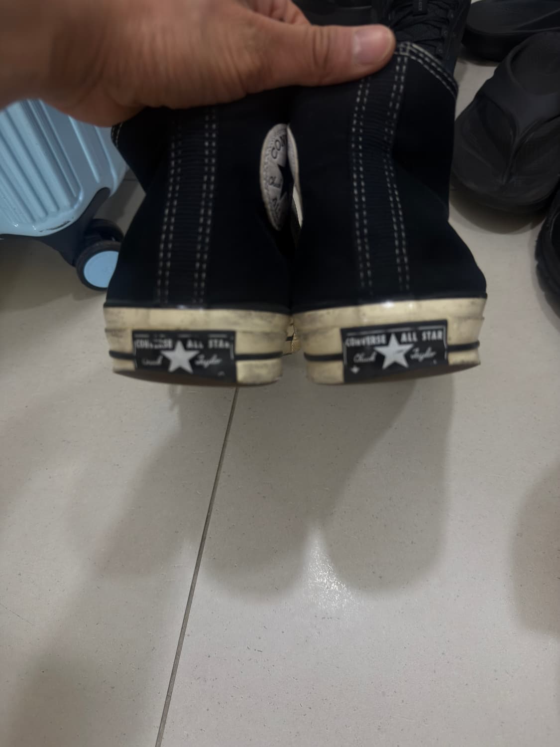 컨버스 척테일러 블랙 / 290 / 고무끈 상품이미지3