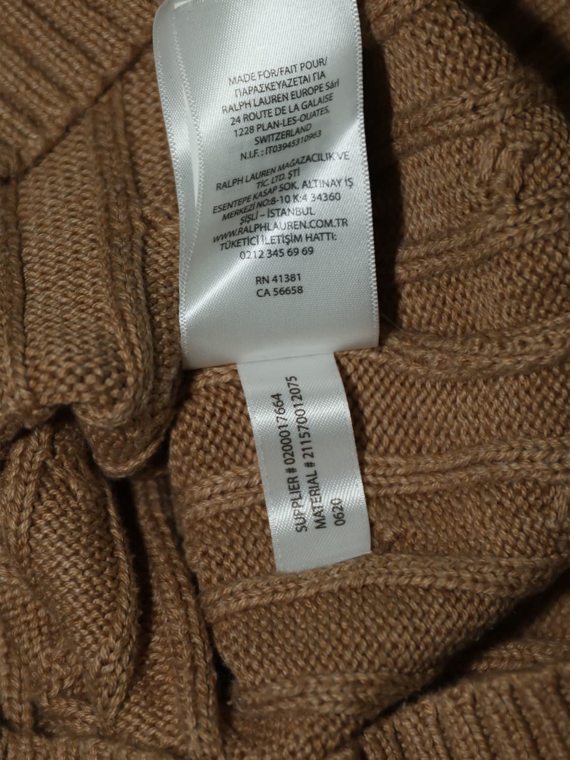 폴로 꽈배기 니트 베이지 상품이미지4