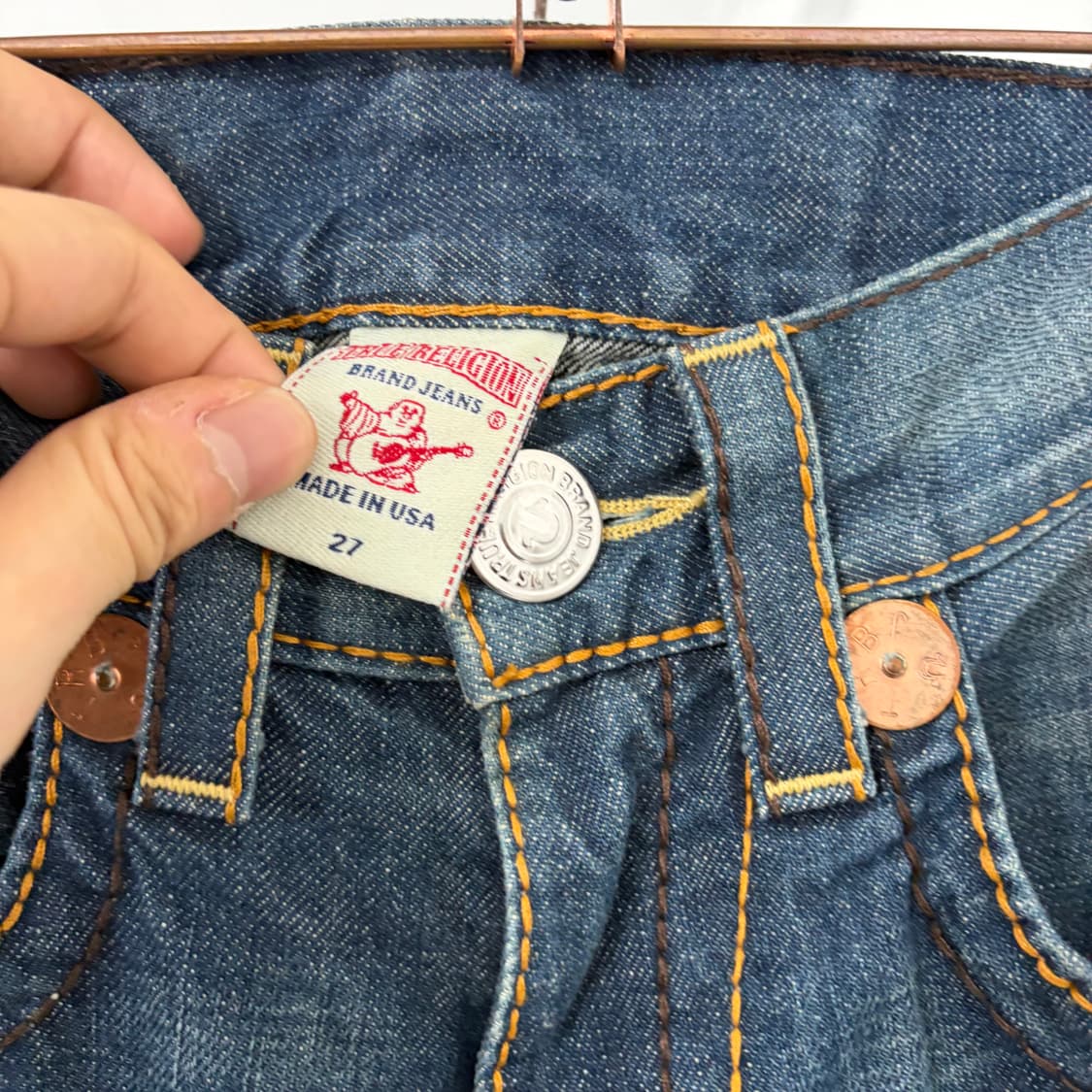 트루릴리전 부츠컷 데님 팬츠 상품이미지8