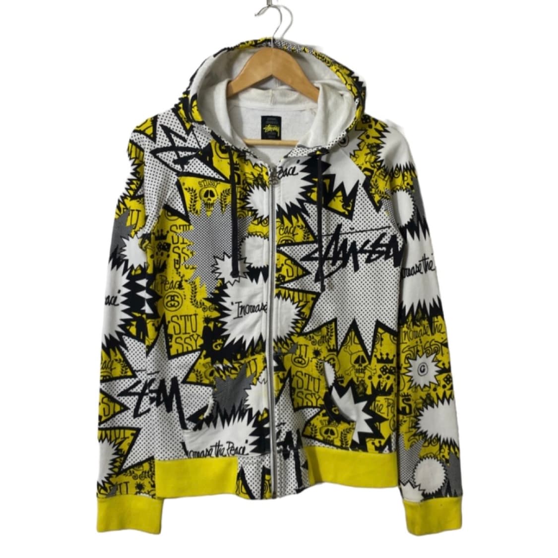 스투시 패턴 후드 집업 S  상품이미지1