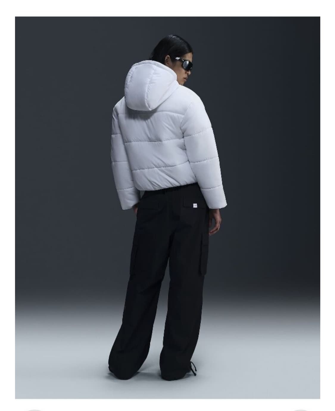 (W) Nike NSW 나이키 써마핏 루즈 후드 자켓 화이트 s 상품이미지5