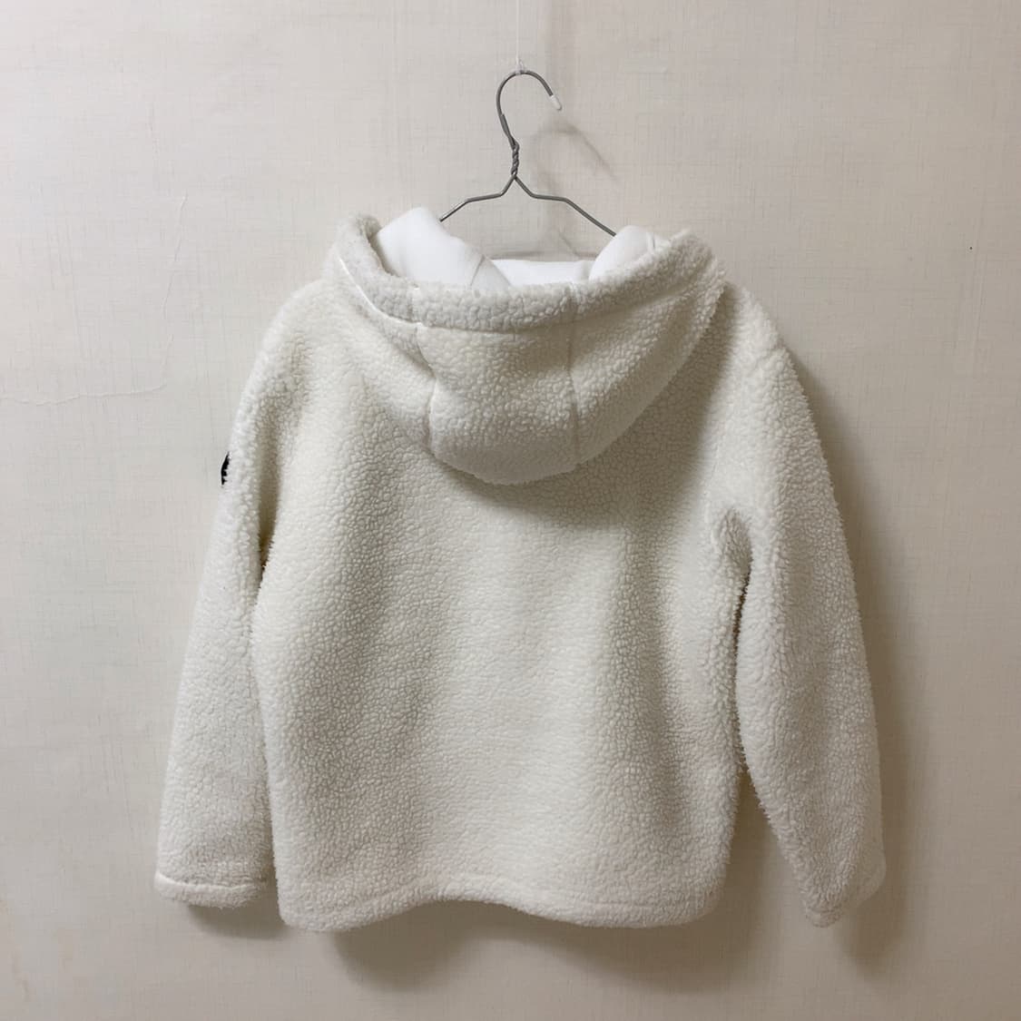 내셔널지오그래픽 남녀공용 코스토니 플리스 뽀글이 후리스 아이보리 후드집업 상품이미지8