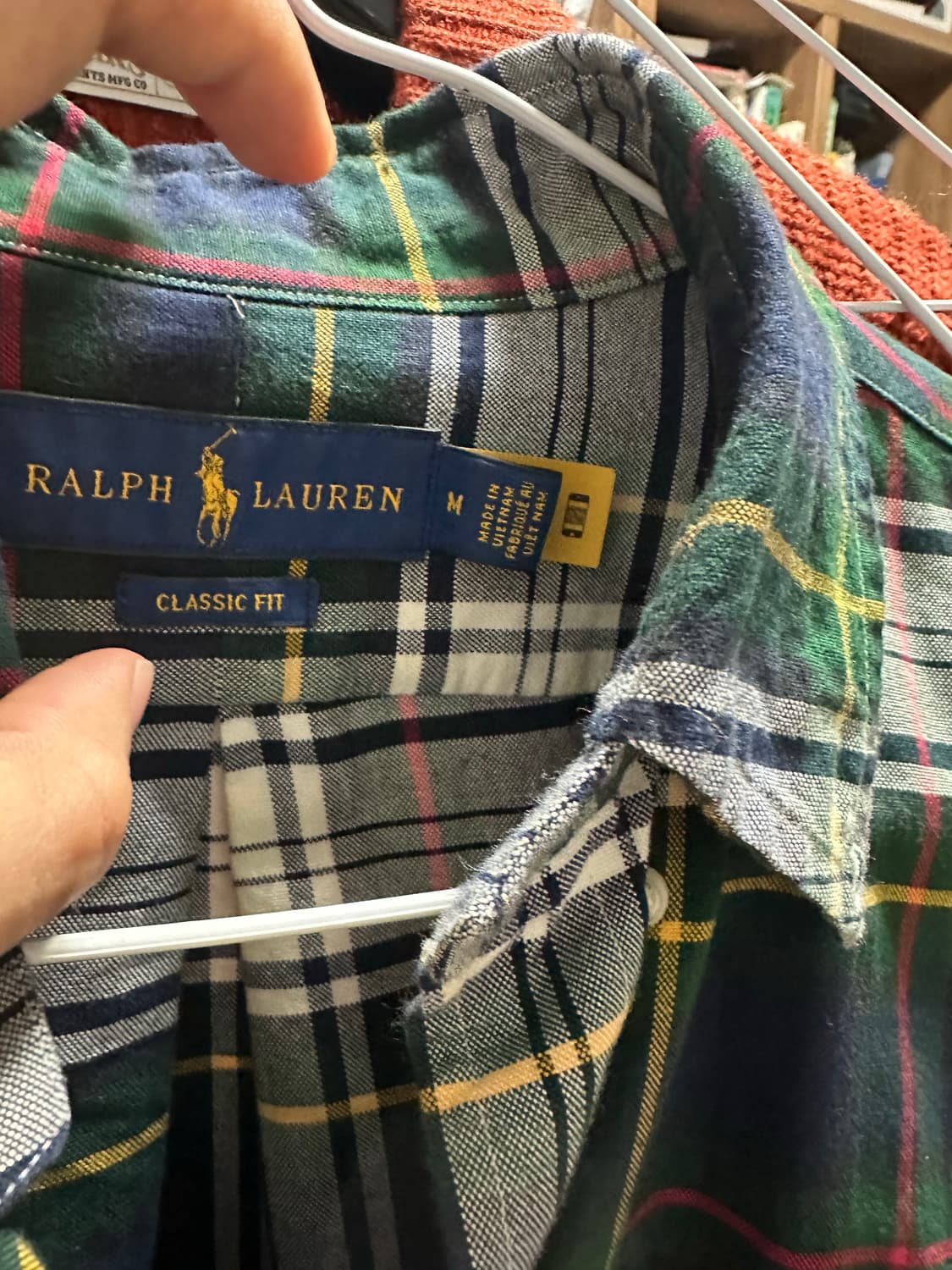 폴로 랄프로렌 타탄체크 옥스포드 셔츠 클래식 M 상품이미지2