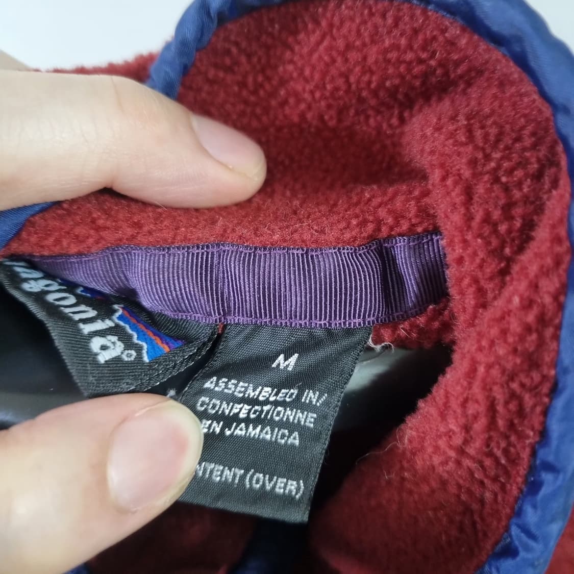 파타고니아 신칠라 다크레드 m 자메이카 상품이미지3