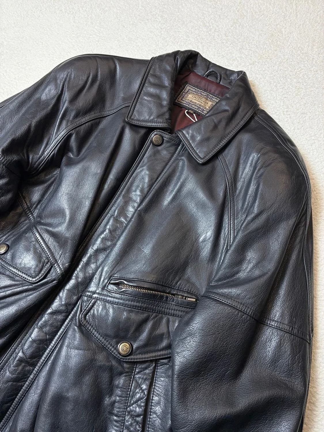 GAUCCI 90's 리얼 소가죽 항공 자켓 PN6646    상품이미지2