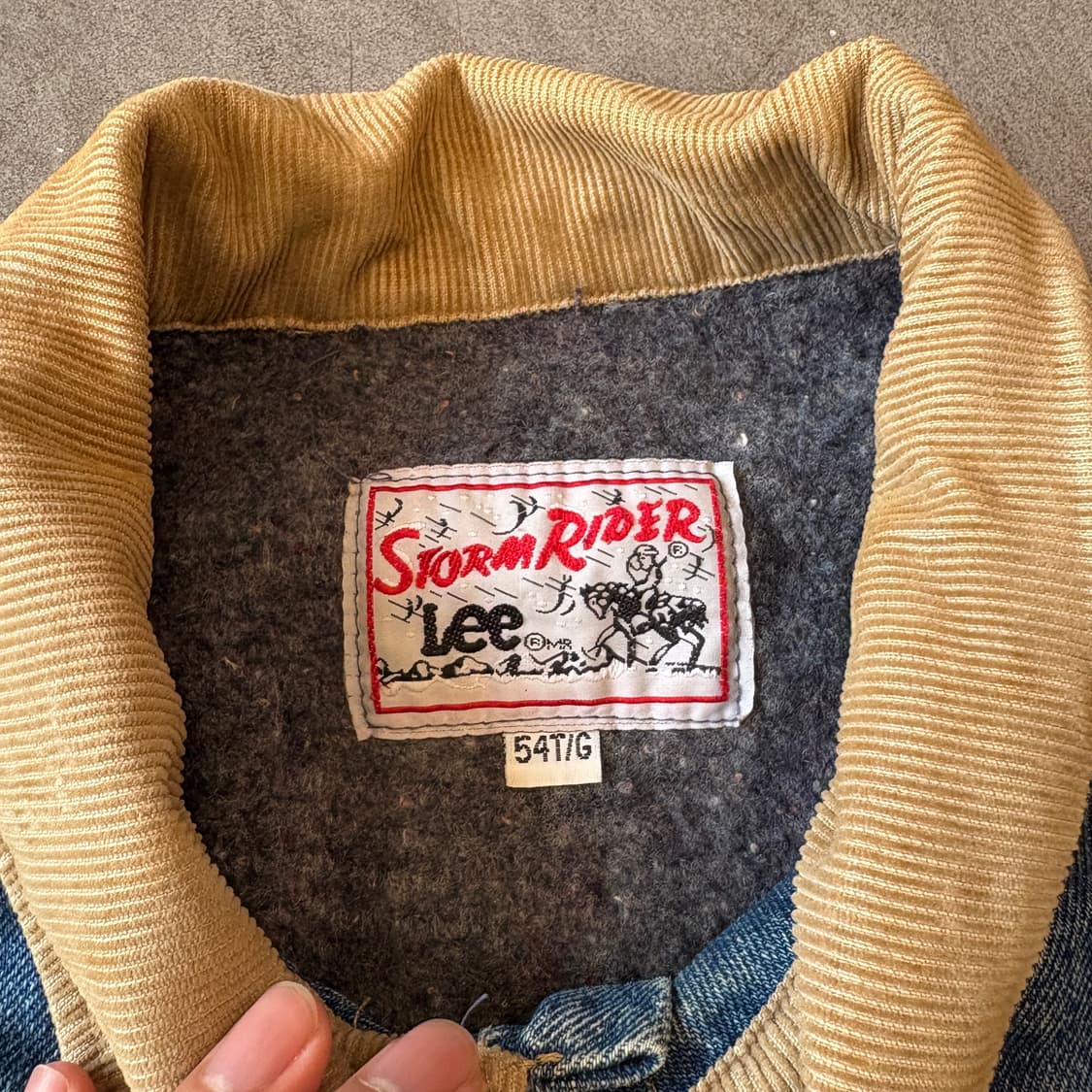 90s 90년대 생산 리 스톰라이더 데님 자켓 상품이미지4