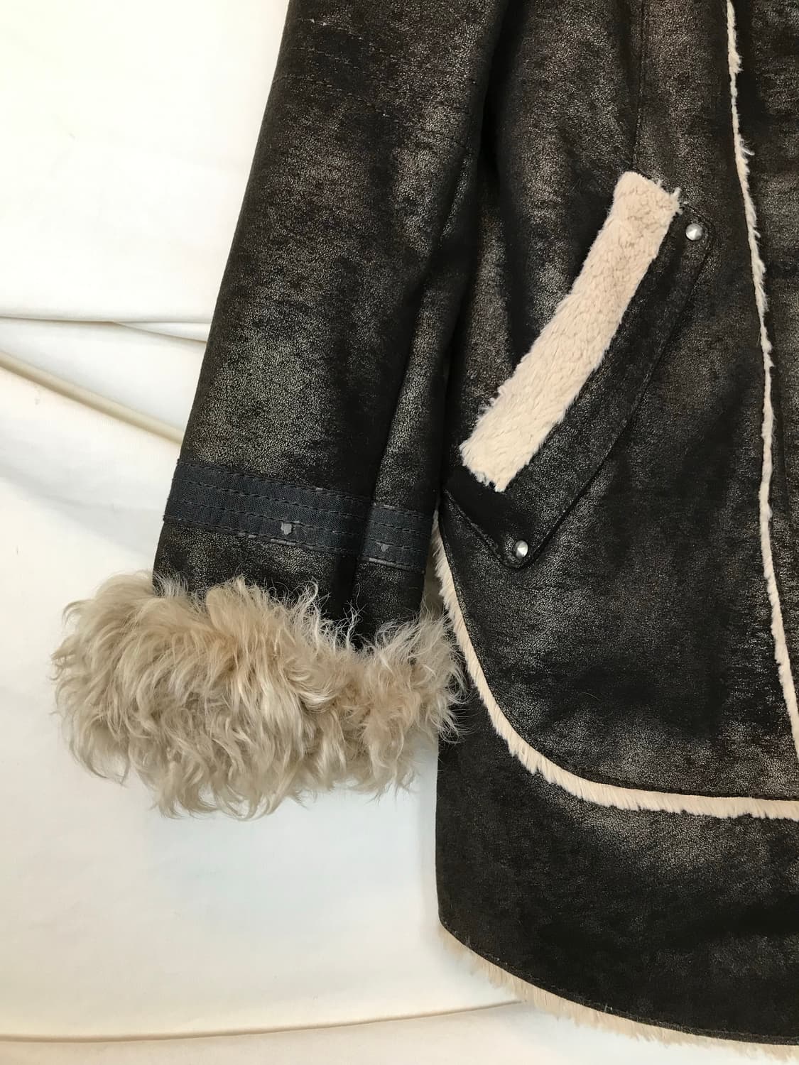 양털 롱 무스탕코트 상품이미지4