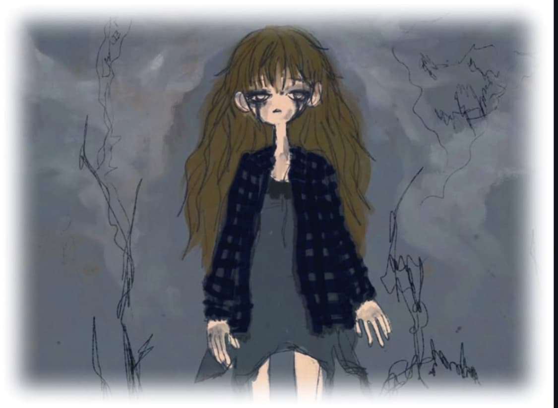 Badblue 배드블루 스카프 체크 셔츠 네이비 상품이미지4