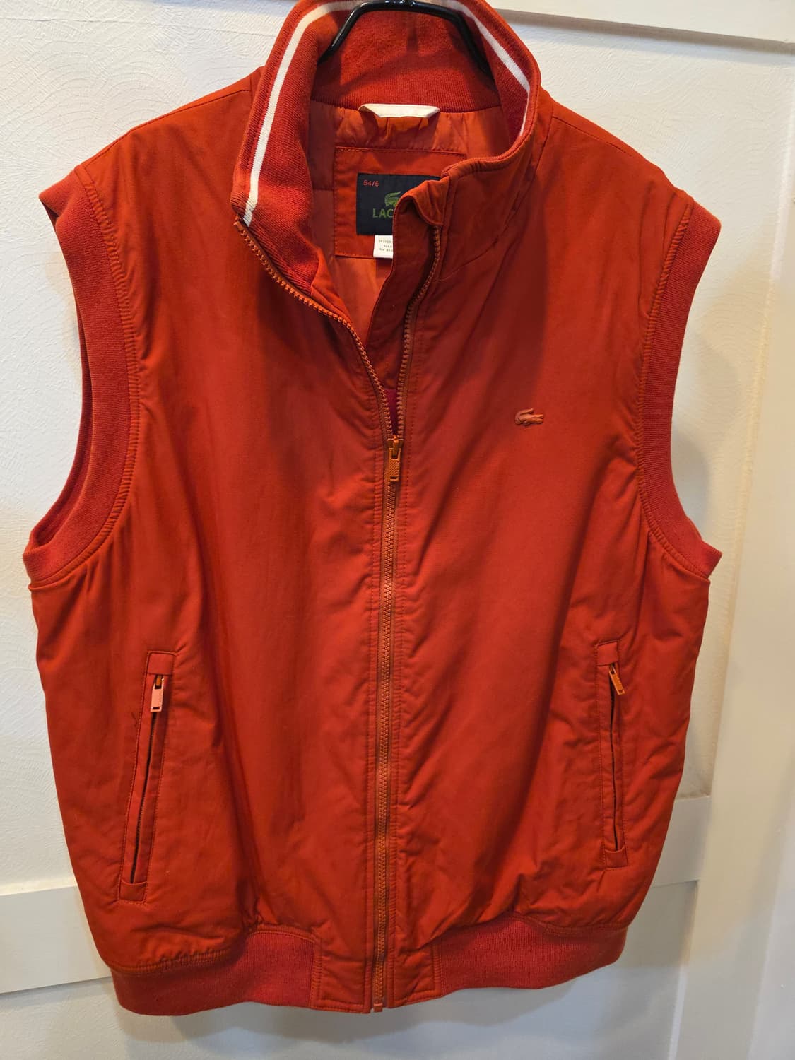 라코스테 주황컬러 윈드브레이커조끼 상품이미지1