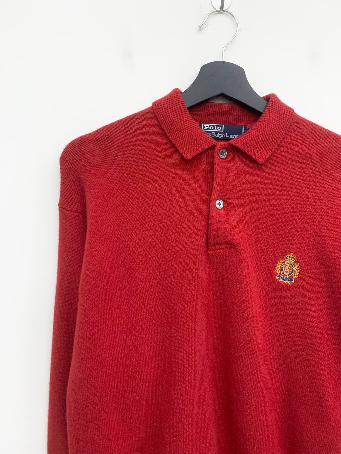 폴로 랄프로렌 크레스트 와펜 램스울 카라 니트 상품이미지2