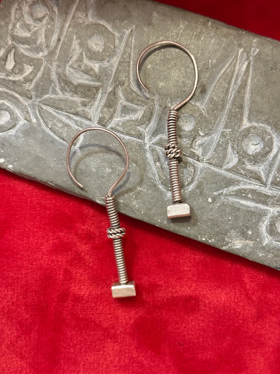 Industrial Karen Silver Earrings 상품이미지3