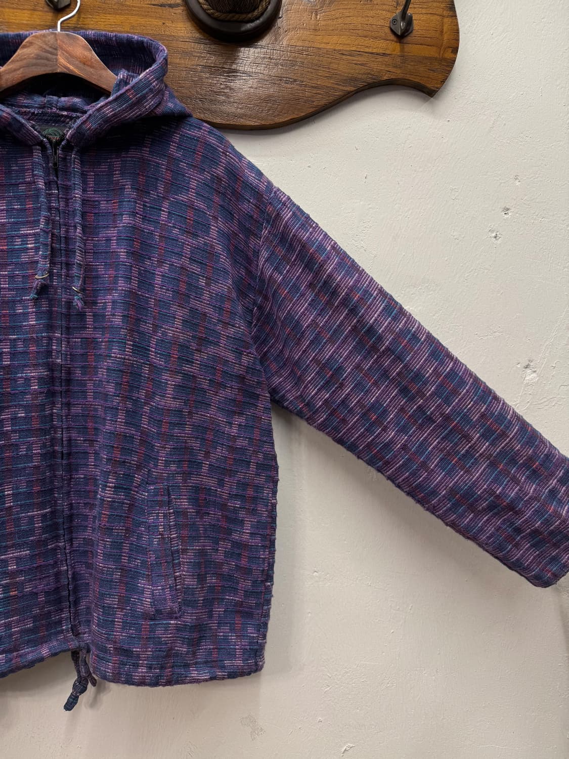 ARTESANIA Woven Cotton Zip-Up Hoodie 상품이미지4